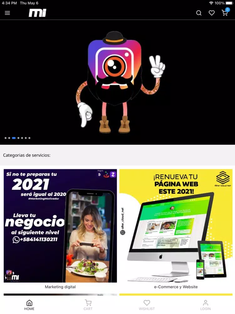 Tangkapan layar Motivador Innato iPad 