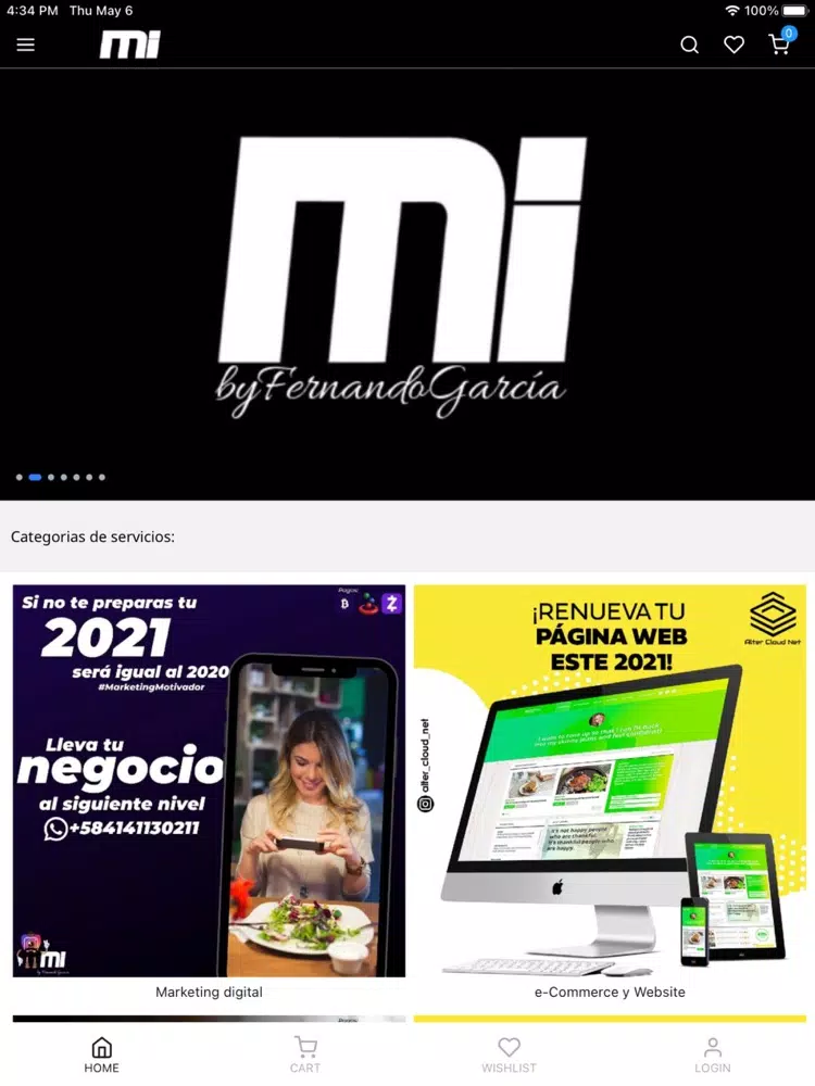 Tangkapan layar Motivador Innato iPad 