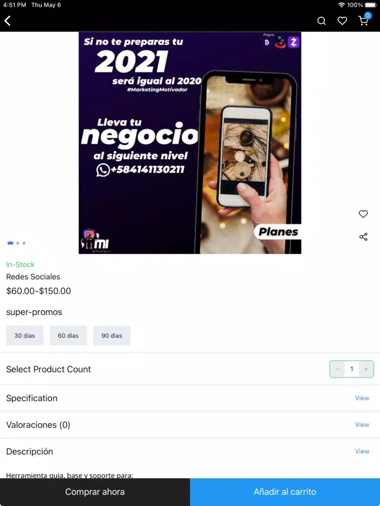 Tangkapan layar Motivador Innato iPad 
