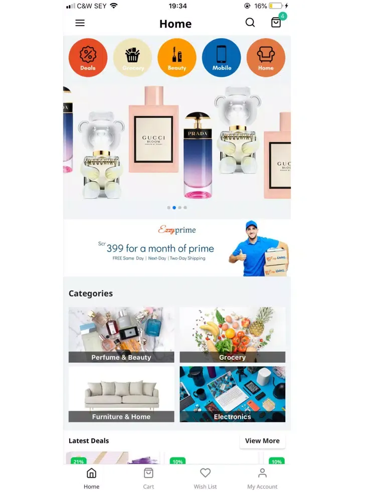 Ezzy Living iPad  스크린샷