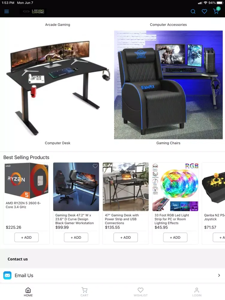 Logans Gaming iPad 應用截圖