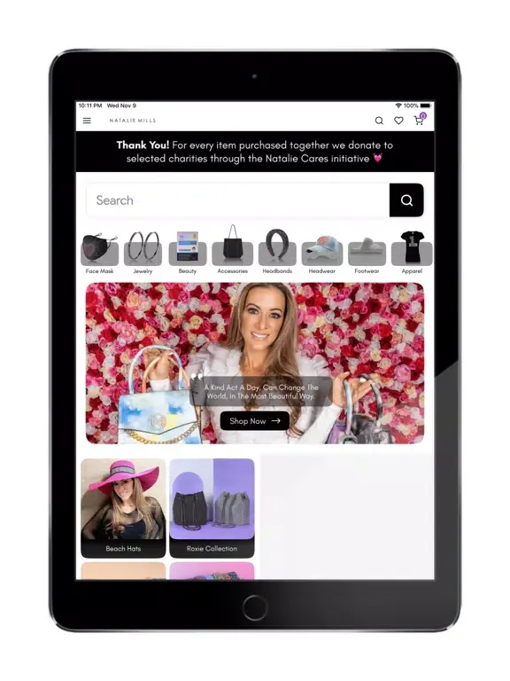 Natalie Mills iPad  스크린샷