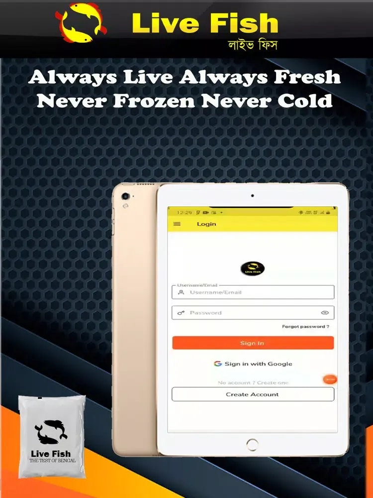 LIVE FISH Buy-Fish-Online iPad 應用截圖