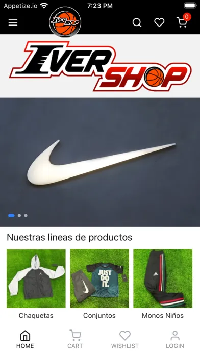 Zrzuty ekranu IverShop