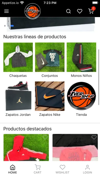 Zrzuty ekranu IverShop