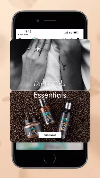 mCaffeine: Natural Skin Care应用截图