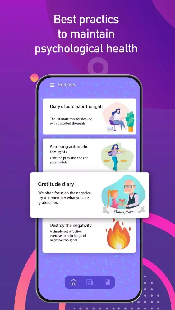 Captures d'écran de Mental Health Diary