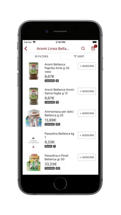 Capturas de tela do Terranova Alimenti Shop