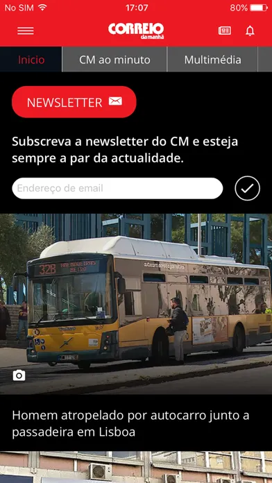 Screenshot di CM Jornal