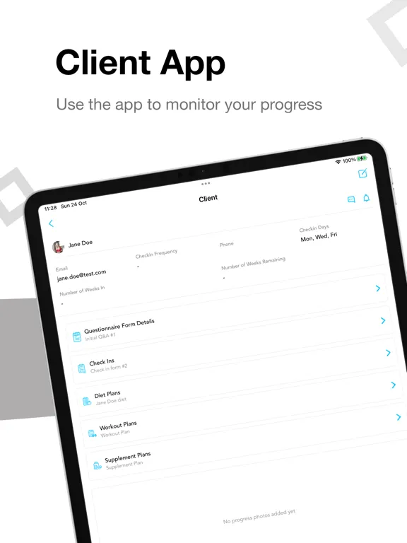 FIT GURU Online Coaching App iPad 應用截圖