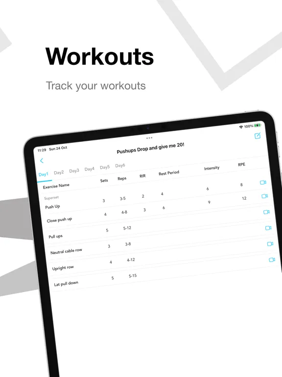 FIT GURU Online Coaching App iPad 應用截圖
