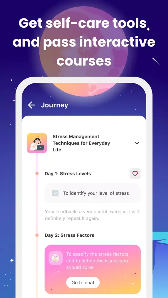 Capturas de tela do Aiki - stress test & self care