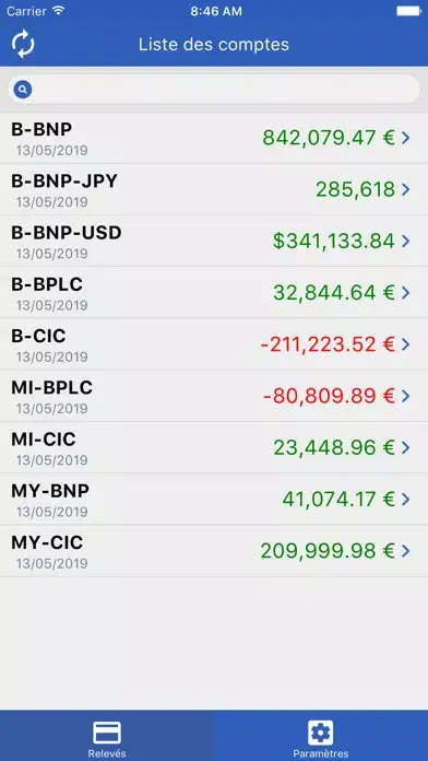 Tangkapan skrin Cogima Banques