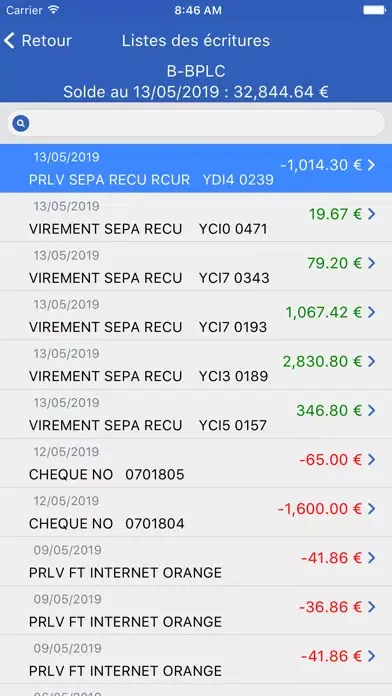 Tangkapan skrin Cogima Banques