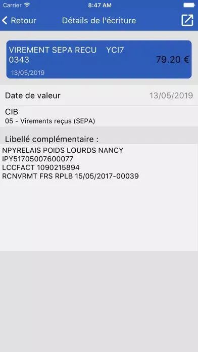 Tangkapan skrin Cogima Banques