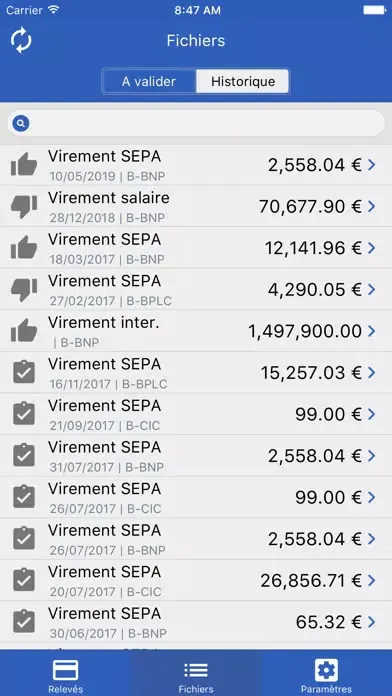 Tangkapan skrin Cogima Banques