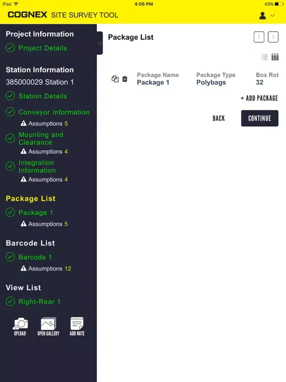 Cognex SST iPad  Screenshots