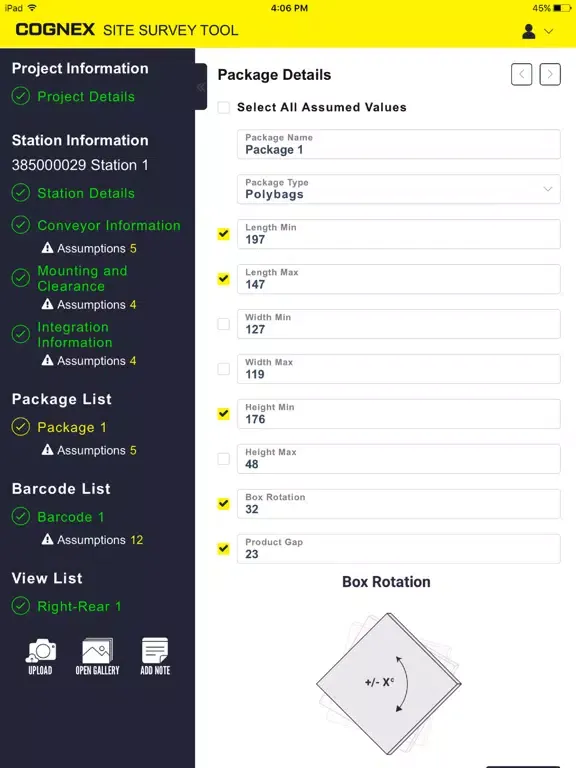 Cognex SST iPad  Screenshots