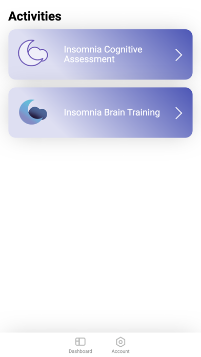 Tangkapan skrin Insomnia - Cognitive Research