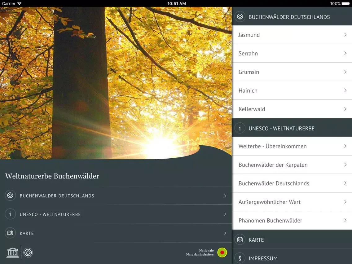 تصاویر World Heritage Beech Forests of Germany iPad 