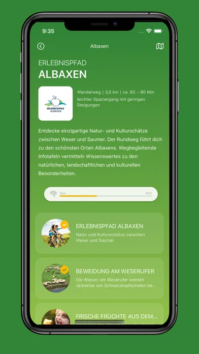 Tangkapan layar Weser Erfahren