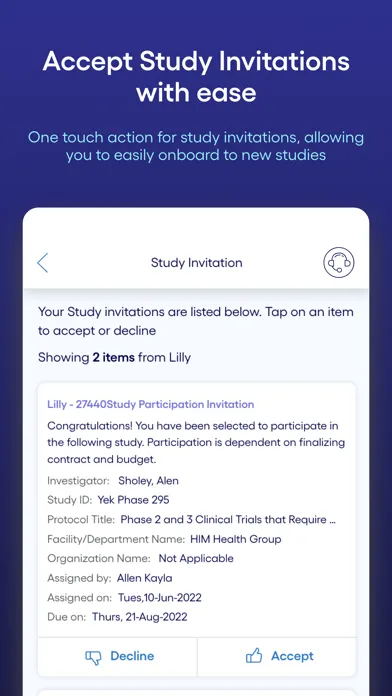 Captures d'écran de Shared Investigator Platform