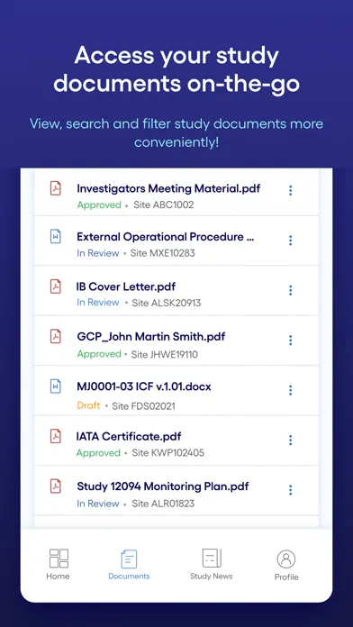 Captures d'écran de Shared Investigator Platform