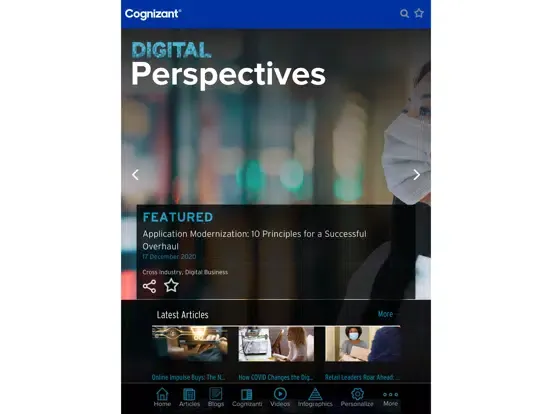 Cognizant Digital Perspectives iPad  سکرین شاٹس