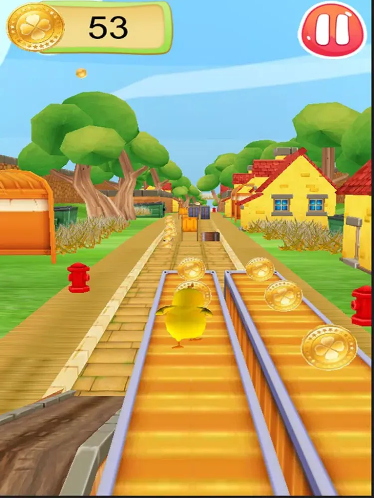 Crazy Chick Run iPad  Screenshots