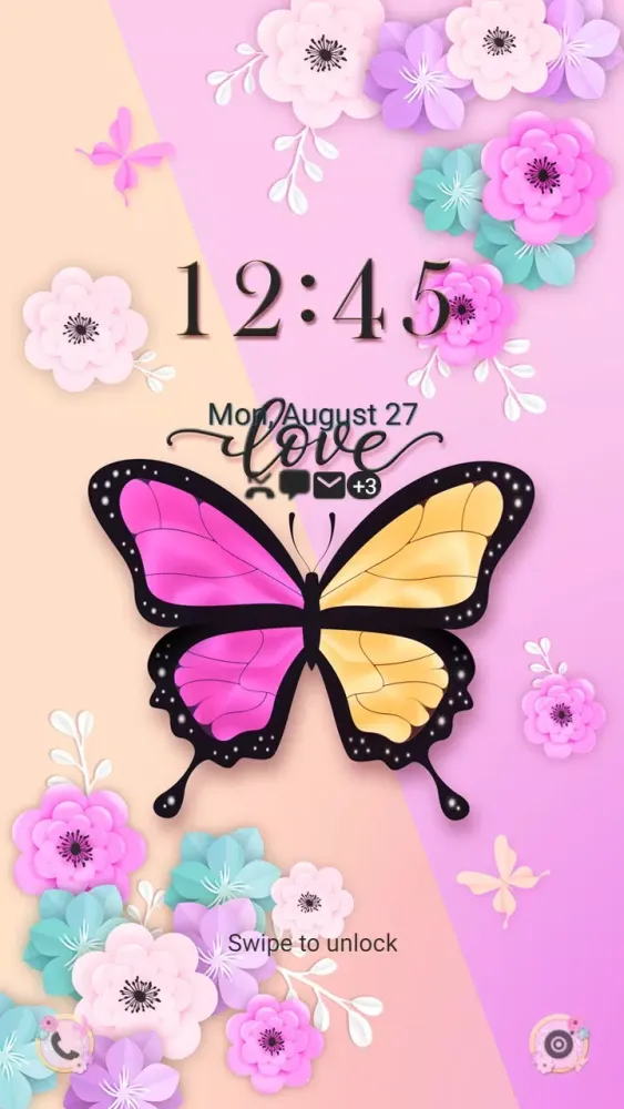 ภาพหน้าจอของ Spring Butterfly - Wallpaper
