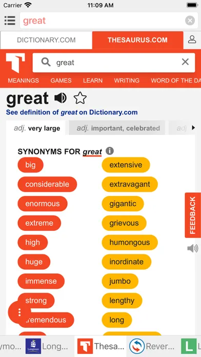 All English Dictionary Screenshots