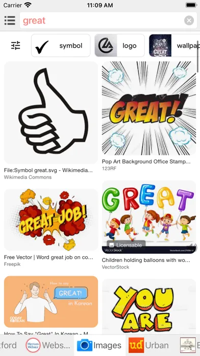 All English Dictionary Screenshots