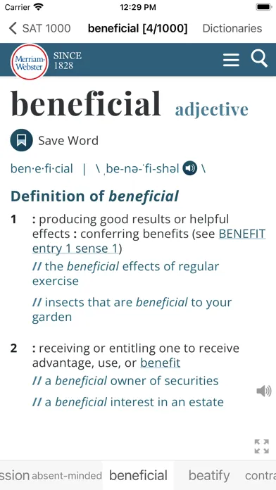 All English Dictionary Screenshots
