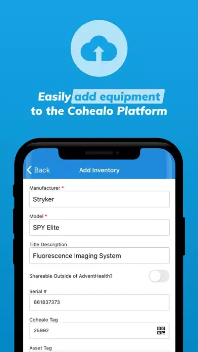 Cohealo Inventory Manager Screenshots