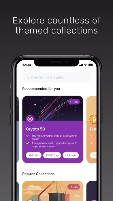 Captures d'écran de Coherence: Crypto Investing