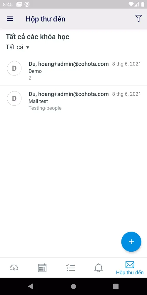Screenshot di LMS Student Unifilaw