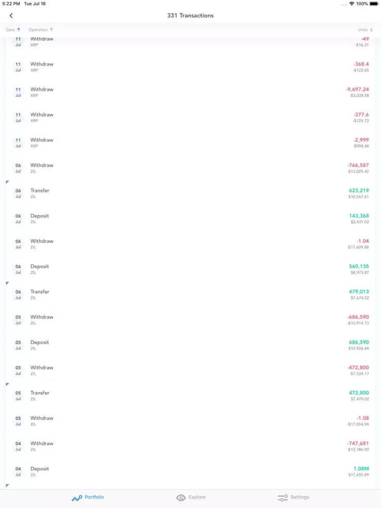 Blox Crypto Portfolio Tracker iPad  স্ক্রিনশট
