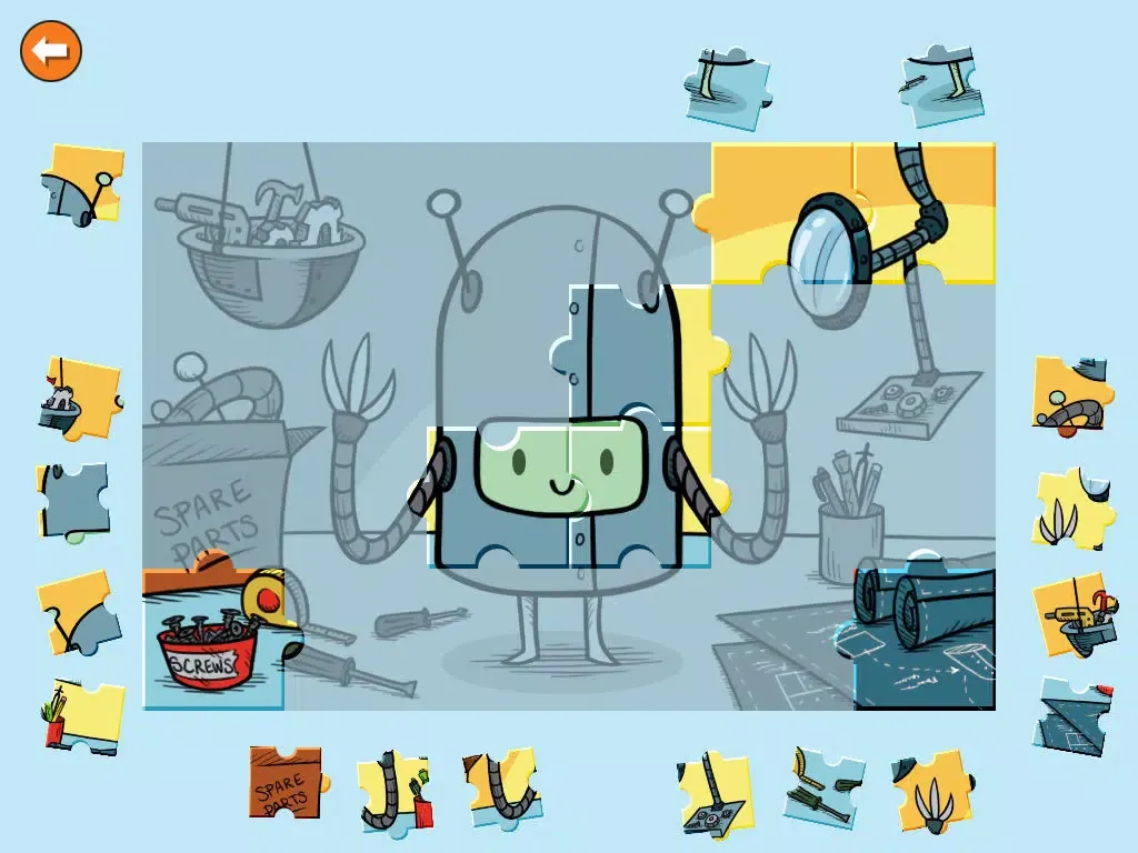 Ảnh chụp màn hình của The Candy and the Coinbot iPad 