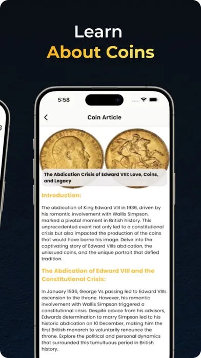 Ảnh chụp màn hình của Coin Identifier - Scan Value