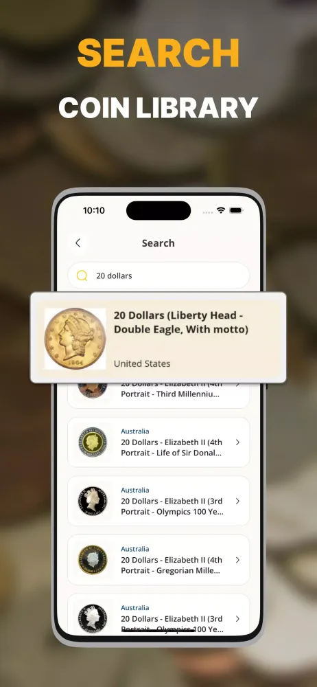 Capturas de pantalla de Coin Identifier Scanner