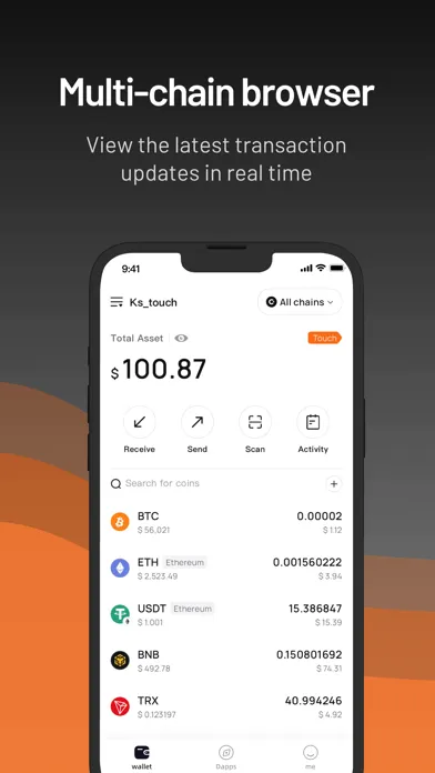 Capturas de tela do Coinbag -Crypto & Web3 Wallet