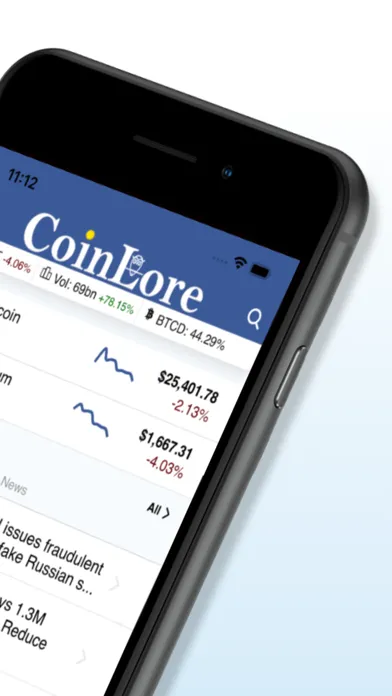 تصاویر CoinLore Cryptocurrency Prices