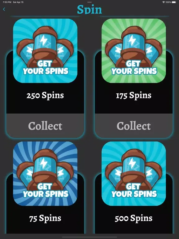 Coin master Spins Link Rewards iPad  Screenshots