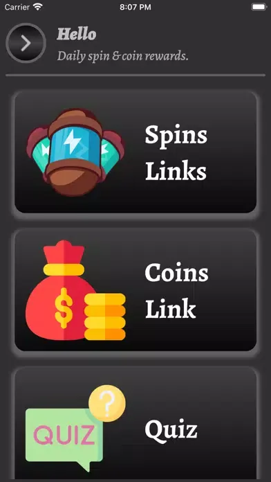 Coin master Spins Link Rewards Screenshots