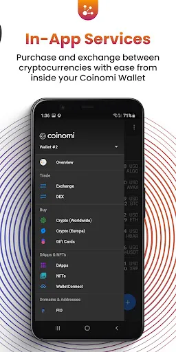 Coinomi: Crypto Bitcoin Wallet سکرین شاٹس