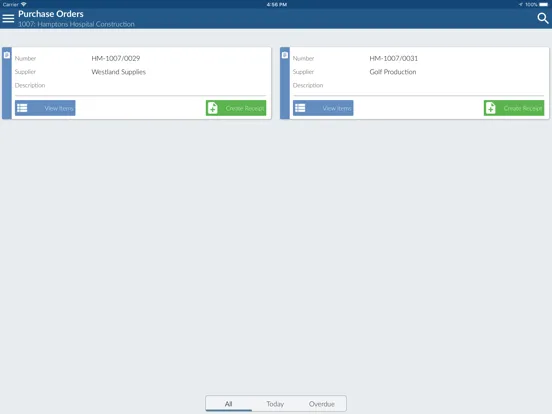 COINS mProcurement iPad  স্ক্রিনশট
