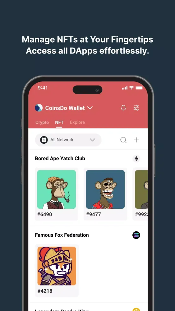 Capturas de pantalla de CoinWallet