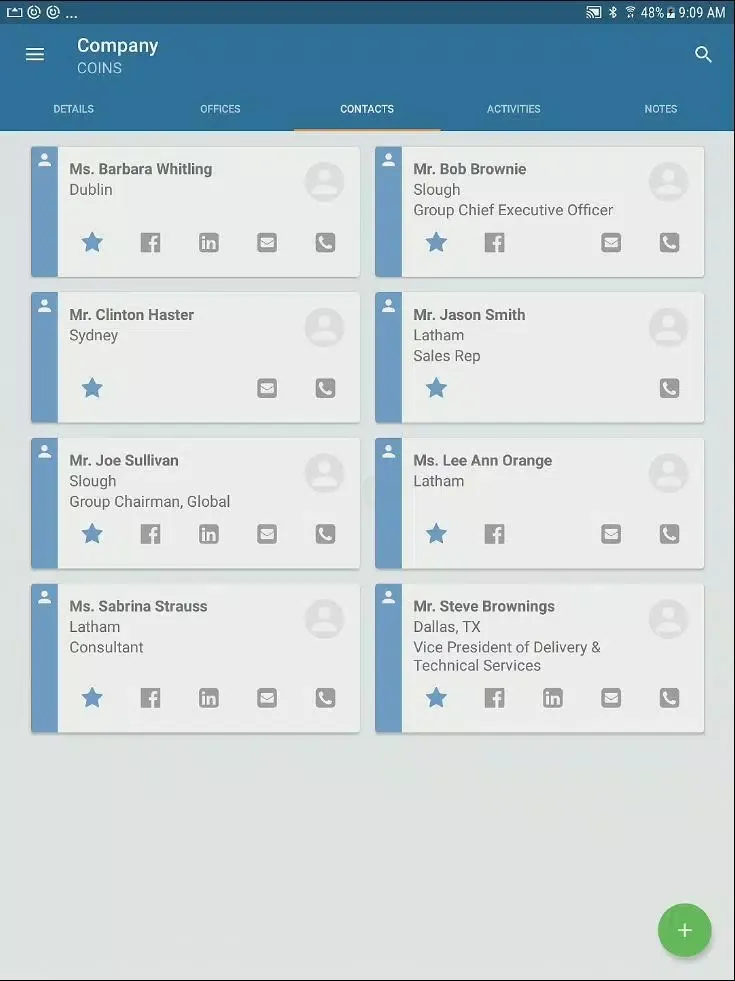 COINS mCRM Screenshots