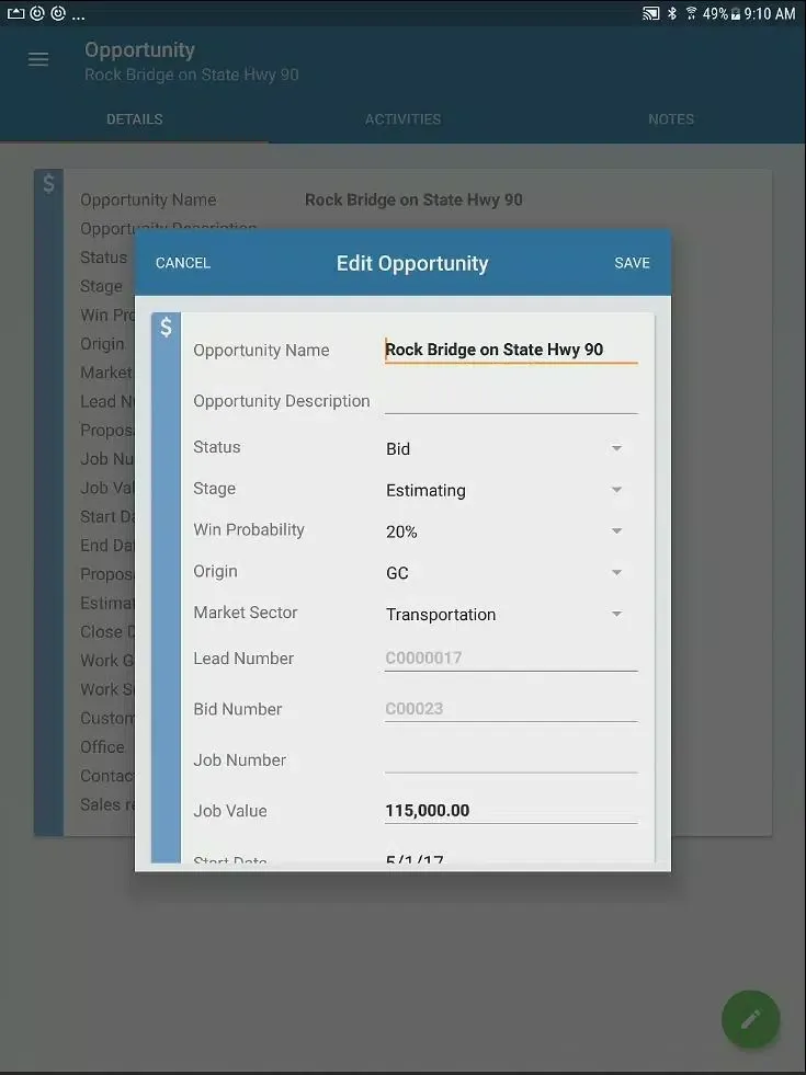 COINS mCRM Screenshots