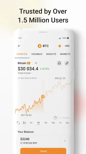 Ảnh chụp màn hình của CoinStats - Crypto Portfolio